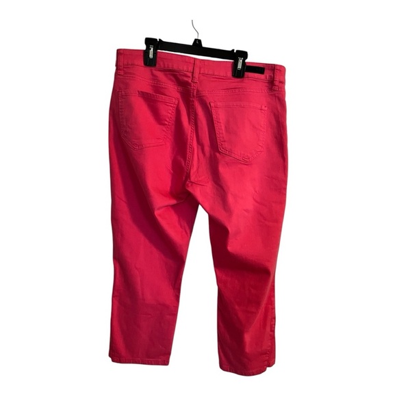 KUT FROM THE KLOTH Crop Skinny Jeans Honey Suckle Pink Size 12 NWOT - Picture 4 of 13